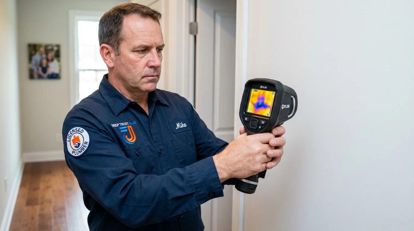 Thermal imaging leak detection by Johns Plumbing LLC in Brewer